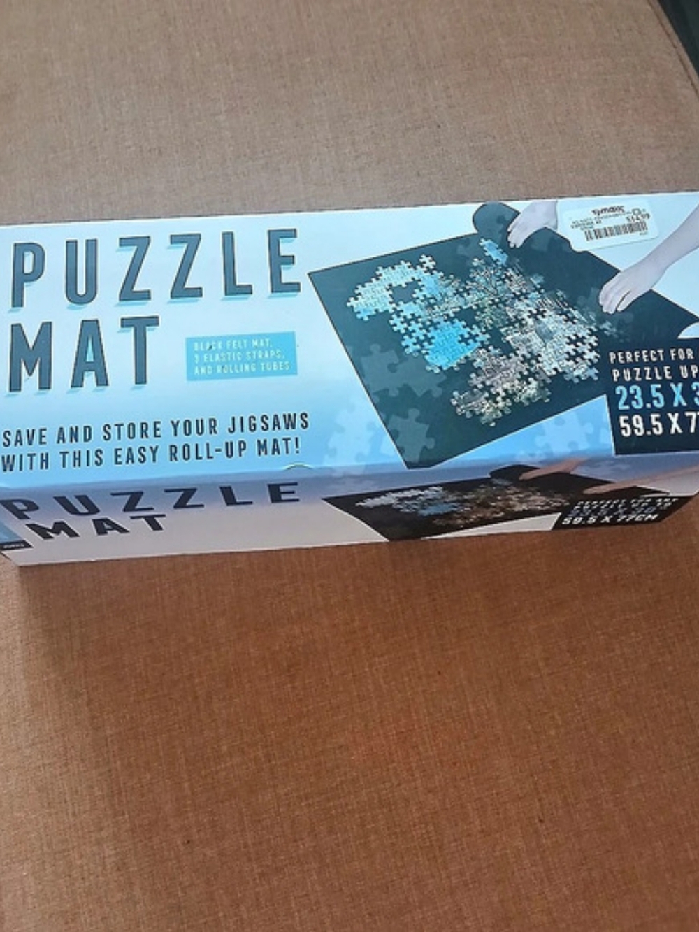 Professor Puzzle Mat Roll-Up Blue & Black